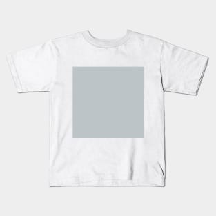 Solid Platinum Light Gray Monochrome Minimal Design Kids T-Shirt